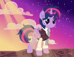 Size: 2330x1800 | Tagged: safe, artist:cloudy glow, derpibooru import, twilight sparkle, twilight sparkle (alicorn), alicorn, pony, clothes, doctor who, female, g4, image, necktie, plaid, png, the doctor