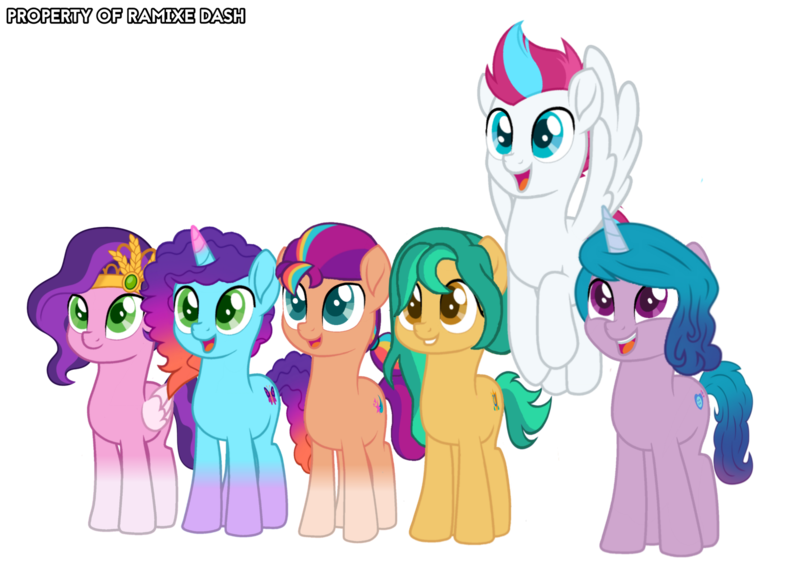 Size: 3600x2577 | Tagged: safe, artist:ramixe dash, derpibooru import, hitch trailblazer, izzy moonbow, pipp petals, sunny starscout, zipp storm, earth pony, pegasus, pony, unicorn, g5, applejack (g5), brothers, dew daybreak, female, fluttershy (g5), g4, g5 to g4, generation leap, harness pathfinder, image, isaac crestie, male, mane five, mane six (g5), mare, misty brightdawn, movie accurate, pinkie pie (g5), pip corolla, png, rainbow dash (g5), rarity (g5), rebirth dew, rebirth misty, royal brothers (g5), rule 63, siblings, simple background, stallion, sun starchaser, transparent background, twilight sparkle (g5), zip cyclone