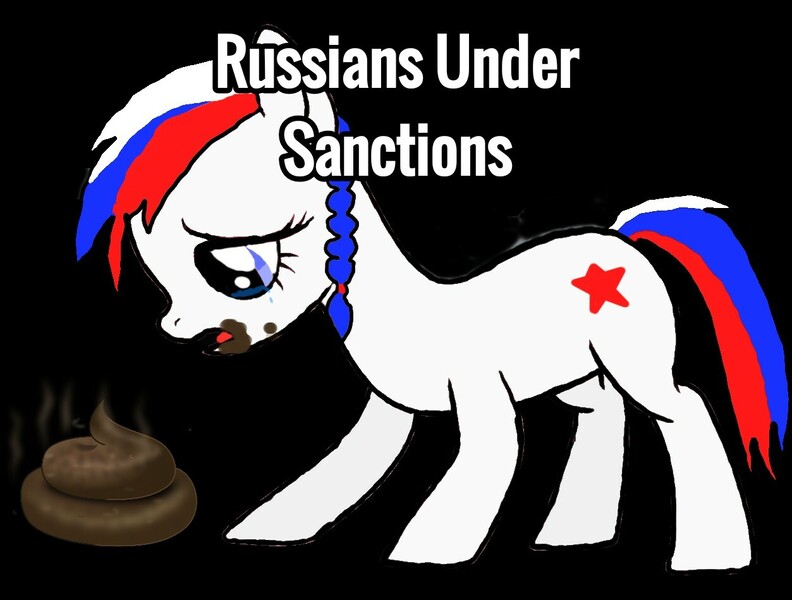 Size: 1253x949 | Tagged: grotesque, questionable, ponerpics import, ponybooru import, oc, oc:marussia, ponified, pony, 2024, crying, current events, fetish, image, jpeg, marussiabuse, nation ponies, politics, poop, poop eating, punishment, russia, sad, scat, simple background, war crime