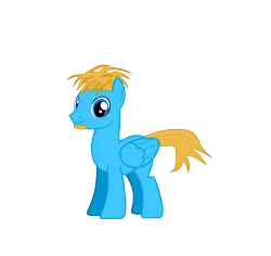 Size: 6614x6236 | Tagged: safe, artist:sonicstreak5344, derpibooru import, oc, unofficial characters only, pegasus, pony, acceleracers, andrew francis, facial hair, folded wings, g4, hot wheels, hot wheels acceleracers, image, male, png, simple background, smiling, solo, stallion, vert wheeler, wings