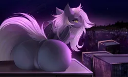 Size: 2000x1198 | Tagged: suggestive, artist:kebchach, derpibooru import, oc, unofficial characters only, pony, butt, female, image, jpeg, looking back, mare