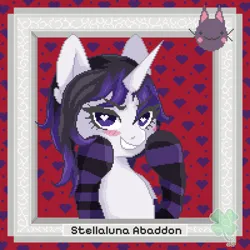 Size: 2000x2000 | Tagged: safe, artist:lukhica, derpibooru import, oc, unicorn, horn, image, pixel art, pixelated, png, solo