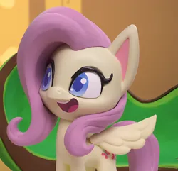 Size: 1802x1740 | Tagged: safe, derpibooru import, edit, edited screencap, screencap, fluttershy, pegasus, pony, my little pony: pony life, my little pony: stop motion short, cute, g4, image, png, smiling