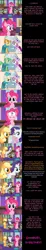 Size: 2000x10758 | Tagged: safe, artist:mlp-silver-quill, derpibooru import, applejack, clover the clever, pinkie pie, princess platinum, rarity, earth pony, pony, unicorn, comic:pinkie pie says goodnight, comic, female, image, male, png