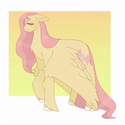 Size: 2000x2000 | Tagged: safe, artist:6chocolatepie9, derpibooru import, fluttershy, pegasus, pony, image, jpeg, solo, wings, wings down