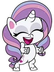 Size: 432x577 | Tagged: safe, derpibooru import, edit, edited screencap, screencap, potion nova, unicorn, all that jitters, my little pony: pony life, spoiler:pony life s01e15, eyes closed, image, laughing, png, vector