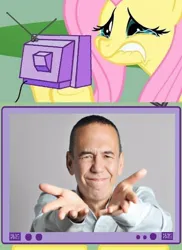 Size: 498x684 | Tagged: safe, derpibooru import, fluttershy, pony, gilbert gottfried, image, jpeg, tribute