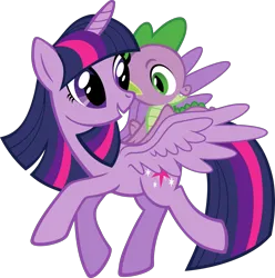 Size: 2731x2758 | Tagged: safe, derpibooru import, edit, official, vector edit, spike, twilight sparkle, twilight sparkle (alicorn), alicorn, dragon, pony, .svg available, duo, female, g4, image, male, mare, png, riding, riding a pony, simple background, spike riding twilight, stock vector, transparent background, vector