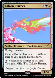 Size: 375x523 | Tagged: safe, derpibooru import, edit, dragon, g5, my little pony: tell your tale, cake, cake dragon, ccg, cloud, food, image, magic the gathering, png, trading card, trading card edit, trading card game