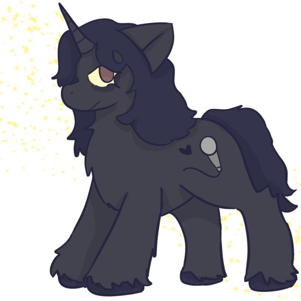 Size: 2000x2000 | Tagged: safe, artist:clandestine, derpibooru import, ponified, pony, unicorn, acne, chubby, floppy ears, frown, gerard way, high res, image, my chemical romance, png, simple background, solo, sparkles, transparent background, unshorn fetlocks