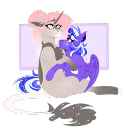 Size: 2048x2048 | Tagged: safe, artist:dejji_vuu, derpibooru import, oc, oc:grape, unofficial characters only, pegasus, pony, unicorn, female, image, mare, png