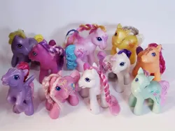 Size: 720x540 | Tagged: safe, derpibooru import, cheerilee (g3), minty, scootaloo (g3), starsong, sweetie belle (g3), pony, g3, image, irl, jpeg, mcdonald's, mcdonald's happy meal toys, photo, toola-roola, toy