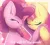 Size: 2600x2350 | Tagged: safe, artist:miryelis, derpibooru import, fluttershy, pinkie pie, earth pony, pegasus, pony, big ears, cute, diapinkes, eyes closed, female, flutterpie, heart, image, lesbian, mare, png, ship:flutterpie, shipping, shyabetes, smiling, text