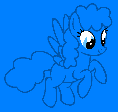 Size: 467x444 | Tagged: safe, artist:rain-approves, artist:spitfirethepegasusfan39, ponerpics import, ponified, pegasus, pony, adult blank flank, base used, blank flank, blue background, flying, g4, hooves, image, male, mr. daydream, mr. men, mr. men little miss, png, simple background, smiling, solo, stallion