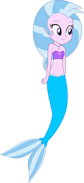 Size: 593x1289 | Tagged: safe, artist:fireluigi29, derpibooru import, silverstream, mermaid, equestria girls, belly button, equestria girls-ified, female, image, jewelry, mermaidized, midriff, necklace, png, simple background, solo, species swap, transparent background, tube top