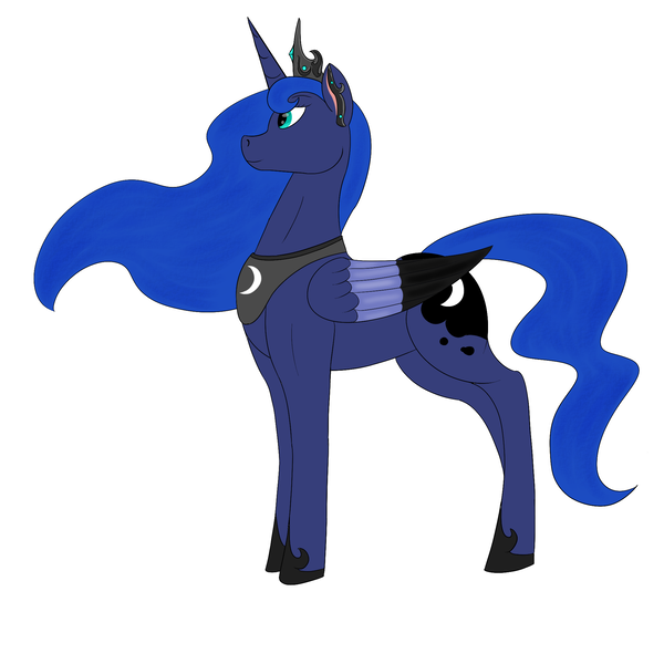 Size: 2000x2000 | Tagged: safe, artist:saint boniface, derpibooru import, princess luna, alicorn, pony, female, image, mare, png, solo