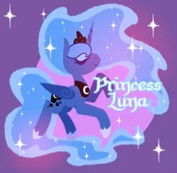 Size: 1266x1234 | Tagged: safe, artist:paperbagpony, derpibooru import, princess luna, image, lineless, png, sparkles