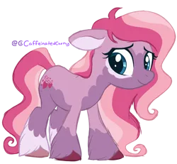Size: 1700x1572 | Tagged: safe, artist:caffeinatedcarny, derpibooru import, sweetberry, earth pony, pony, g2, g3, coat markings, colored hooves, facial markings, g2 to g4, g4, generation leap, hooves, image, markings, multicolored hooves, png, redesign, simple background, socks (coat marking), solo, transparent background, unshorn fetlocks
