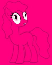 Size: 538x680 | Tagged: safe, artist:ivuiadopts, artist:spitfirethepegasusfan39, ponerpics import, ponified, earth pony, pony, adult blank flank, base used, blank flank, grin, image, male, mr. jelly, mr. men, mr. men little miss, pink background, png, scared, simple background, smiling, solo, stallion