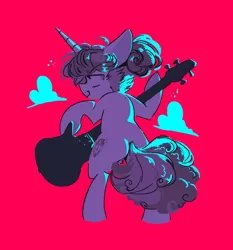 Size: 1825x1962 | Tagged: safe, artist:pastacrylic, derpibooru import, oc, unofficial characters only, pony, unicorn, horn, image, jpeg, musical instrument, solo, unicorn oc