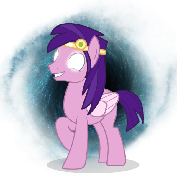 Size: 3600x3600 | Tagged: safe, artist:ramixe dash, derpibooru import, editor:ramixe dash society, pipp petals, pegasus, pony, g5, black hole, g4, g5 to g4, generation leap, high res, image, male, overpowered, pip corolla, png, rule 63, stallion