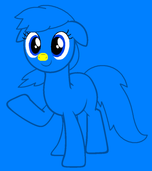 Size: 797x895 | Tagged: safe, artist:spitfirethepegasusfan39, artist:vectobases, ponerpics import, ponified, earth pony, pony, adult blank flank, base used, blank flank, blue background, image, male, mr. mean, mr. men, mr. men little miss, png, raised arm, simple background, smiling, solo, stallion, yellow nose