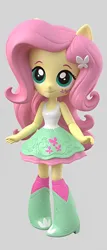 Size: 548x1280 | Tagged: safe, artist:andrew hickinbottom, derpibooru import, fluttershy, equestria girls, boots, clothes, cute, doll, equestria girls minis, g4, high heel boots, image, jpeg, shirt, shoes, skirt, socks, toy