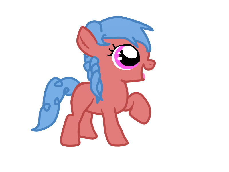 Size: 800x600 | Tagged: safe, artist:princessstar022, derpibooru import, oc, oc:hot fudge, unofficial characters only, earth pony, pony, adopted offspring, base used, female, filly, foal, g4, image, offspring, parent:snails, parent:twist, png, simple background, solo, white background