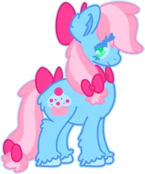 Size: 1143x1373 | Tagged: safe, artist:paintrolleire, derpibooru import, sweetie blue, earth pony, pony, bow, cute, female, hair bow, image, mare, png, simple background, tail, tail bow, transparent background, unshorn fetlocks