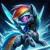 Size: 1024x1024 | Tagged: safe, ai content, derpibooru import, machine learning generated, prompter:doomguy397, rainbow dash, pony, robot, robot pony, g4, generator:dall-e 3, image, jpeg, rainbot dash, roboticization, solo