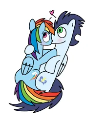 Size: 720x836 | Tagged: safe, artist:dasher666, artist:rd97, derpibooru import, edit, rainbow dash, soarin', pegasus, pony, female, image, kiss on the lips, kissing, male, mare, png, shipping, soarindash, stallion, straight