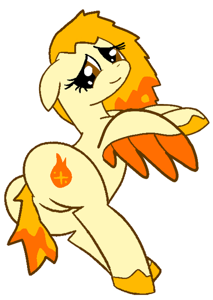 Size: 496x701 | Tagged: suggestive, artist:brawnybold, derpibooru import, pegasus, pony, g5, base used, butt, cutie mark, featureless crotch, flank, flare (g5), image, jpeg, looking at you, looking back, looking back at you, plot