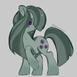 Size: 4096x4096 | Tagged: safe, artist:metaruscarlet, derpibooru import, marble pie, earth pony, pony, cutie mark, gray background, image, looking at you, png, simple background, solo