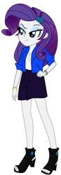 Size: 1024x2952 | Tagged: safe, color edit, derpibooru import, edit, rarity, equestria girls, clothes, colored, female, g4, hand on hip, high heels, image, open-toed shoes, png, shoes, simple background, solo, toes, transparent background, university