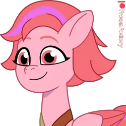 Size: 3000x3000 | Tagged: safe, artist:frownfactory, derpibooru import, pegasus, pony, g5, my little pony: tell your tale, female, image, mare, png, simple background, smiling, transparent background, vector, windy (g5)