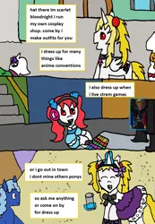 Size: 1220x1761 | Tagged: safe, artist:ask-luciavampire, derpibooru import, oc, pony, undead, vampire, vampony, ask, clothes, cosplay, costume, image, png, tumblr