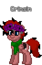 Size: 138x213 | Tagged: safe, derpibooru import, oc, oc:crimsin (h1f), unofficial characters only, pegasus, pony, pony town, clothes, colored wings, image, multicolored wings, pegasus oc, png, scarf, simple background, solo, transparent background, wings