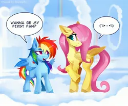 Size: 3000x2500 | Tagged: safe, artist:buvanybu, derpibooru import, fluttershy, rainbow dash, pegasus, pony, the cutie mark chronicles, female, filly, foal, g4, image, jpeg