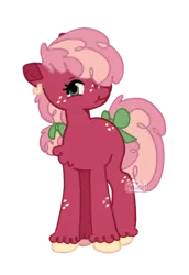 Size: 823x1193 | Tagged: safe, artist:bbungle, derpibooru import, oc, unofficial characters only, earth pony, pony, base used, chest fluff, ear piercing, earring, earth pony oc, female, filly, foal, freckles, image, jewelry, looking at you, not cheerilee, offspring, parent:big macintosh, parent:cheerilee, parents:cheerimac, piercing, png, simple background, smiling, solo, transparent background, unshorn fetlocks