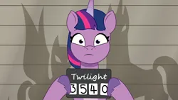 Size: 2400x1350 | Tagged: safe, artist:prixy05, derpibooru import, twilight sparkle, twilight sparkle (alicorn), alicorn, pony, g5, my little pony: tell your tale, female, g4, g4 to g5, generation leap, image, mare, mugshot, png, solo, the game is ahoof