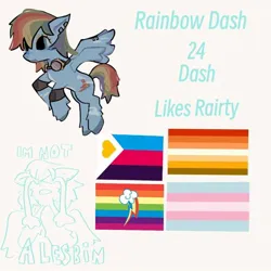 Size: 640x640 | Tagged: safe, artist:heavy-amount9199, ponerpics import, ponybooru import, rainbow dash, headcanon, image, jpeg, pride, pride flag, transgender pride flag