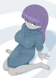 Size: 2278x3181 | Tagged: safe, artist:batipin, derpibooru import, maud pie, human, equestria girls, breasts, busty maud pie, g4, image, looking at you, png