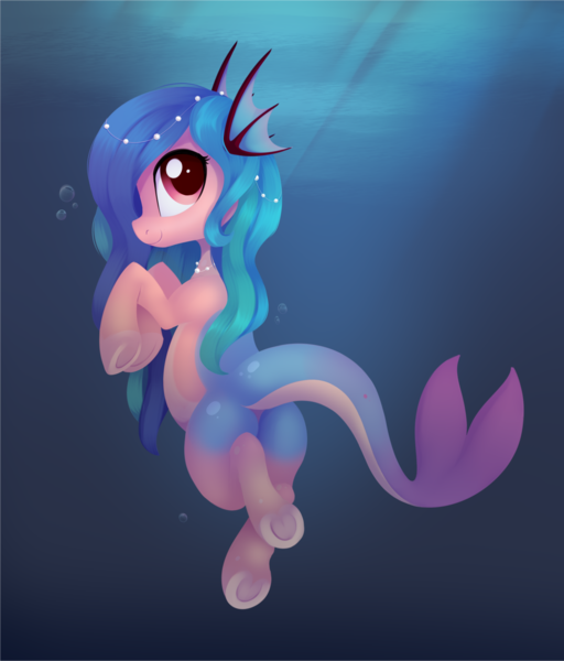 Size: 2377x2786 | Tagged: safe, artist:dusthiel, derpibooru import, oc, unofficial characters only, merpony, pony, butt, image, png, solo, underwater, water