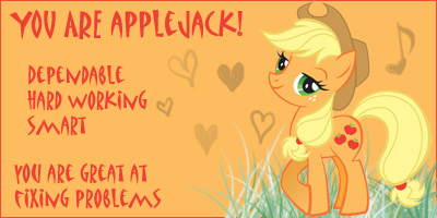 Size: 400x200 | Tagged: safe, derpibooru import, edit, applejack, earth pony, pony, image, jpeg, quiz, solo