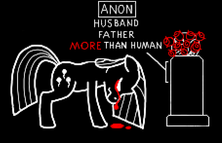 Size: 455x294 | Tagged: suggestive, artist:cutehorseprions, derpibooru import, pinkie pie, earth pony, pony, black background, blood, crying, flower, g4, gravestone, image, implied anon, pinkamena diane pie, png, rose, sad, simple background