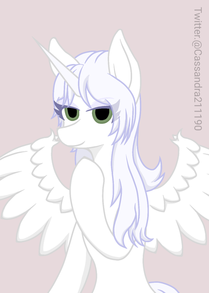 Size: 1000x1400 | Tagged: safe, artist:cassandra211190, derpibooru import, oc, oc:κασσάνδρα, alicorn, pony, alicorn oc, horn, image, png, wings