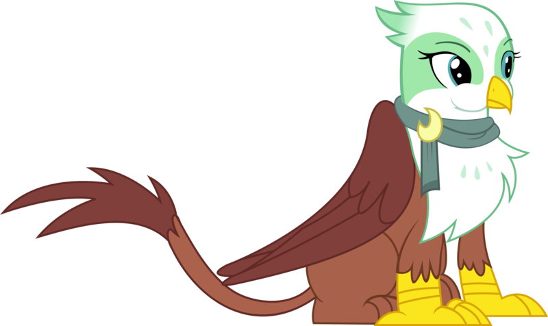 Size: 2477x1474 | Tagged: safe, artist:bluetech, derpibooru import, edit, vector edit, greta, gryphon, the lost treasure of griffonstone, .svg available, cropped, eating, female, g4, high res, image, inkscape, png, simple background, sitting, solo, transparent background, vector