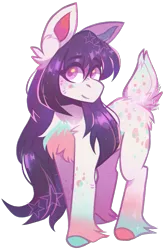 Size: 1225x1858 | Tagged: safe, artist:faultx, derpibooru import, oc, oc:fae (fae-core), earth pony, pony, deer tail, female, image, mare, png, simple background, solo, tail, transparent background