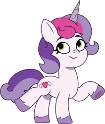 Size: 750x884 | Tagged: safe, artist:prixy05, derpibooru import, sweetie belle (g3), pony, unicorn, g3, g5, my little pony: tell your tale, female, filly, foal, g3 to g5, generation leap, horn, image, mare, png, simple background, solo, transparent background, vector