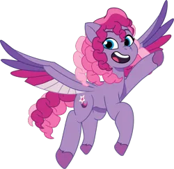 Size: 1099x1073 | Tagged: safe, artist:prixy05, derpibooru import, starsong, pegasus, pony, g3, g5, my little pony: tell your tale, female, g3 to g5, generation leap, image, mare, png, simple background, solo, spread wings, transparent background, vector, wings